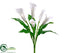 Silk Plants Direct Calla Lily Bush - Cream - Pack of 6