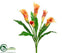 Silk Plants Direct Calla Lily Bush - Orange Yellow - Pack of 6