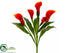 Silk Plants Direct Calla Lily Bush - Orange - Pack of 6