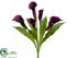 Silk Plants Direct Calla Lily Bush - Violet - Pack of 6