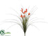 Silk Plants Direct Wild Crocus Grass Bush - Orange Two Tone - Pack of 12