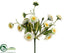 Silk Plants Direct Calendula Bush - Cream Yellow - Pack of 24