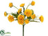 Silk Plants Direct Calendula Bush - Yellow - Pack of 24