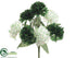Silk Plants Direct Carnation Bush - White Green - Pack of 24