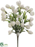 Silk Plants Direct Crocus Bush - White - Pack of 12