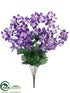 Silk Plants Direct Clematis Bush - Violet - Pack of 12