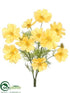 Silk Plants Direct Cosmos Bush - Yellow - Pack of 12