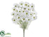 Silk Plants Direct Cosmos Bush - White - Pack of 6
