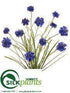Silk Plants Direct Cornflower Bush - Blue Royal - Pack of 12