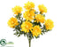 Silk Plants Direct Shasta Daisy Bush - Yellow - Pack of 12