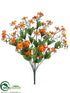Silk Plants Direct Daisy Bush - Orange - Pack of 12