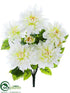 Silk Plants Direct Dahlia Bush - Cream - Pack of 12