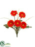Silk Plants Direct Gerbera Daisy Bush - Talisman - Pack of 12