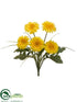 Silk Plants Direct Gerbera Daisy Bush - Yellow - Pack of 12