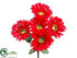 Silk Plants Direct Gerber Daisy Bush - Red - Pack of 24