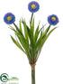 Silk Plants Direct Aster Daisy Bush - Delphinium Blue - Pack of 12