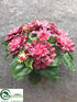 Silk Plants Direct Dahlia Bush - Burgundy - Pack of 12