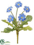 Silk Plants Direct Daisy Bush - Blue - Pack of 48