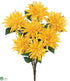 Silk Plants Direct Dahlia Bush - Yellow - Pack of 12