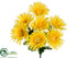 Silk Plants Direct Gerbera Daisy Bush - Yellow - Pack of 24