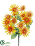 Silk Plants Direct Daisy Bush - Yellow - Pack of 36