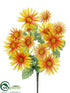 Silk Plants Direct Daisy Bush - Yellow - Pack of 36