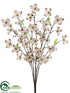 Silk Plants Direct Dogwood Bush - White - Pack of 12