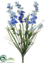 Silk Plants Direct Delphinium Bush - Blue - Pack of 12
