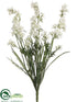 Silk Plants Direct Delphinium Bush - Cream - Pack of 12