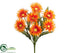 Silk Plants Direct Spider Gerbera Daisy Bush - Orange - Pack of 12