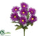 Silk Plants Direct Spider Gerbera Daisy Bush - Purple - Pack of 12