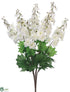 Silk Plants Direct Delphinium Bush - Cream White - Pack of 12