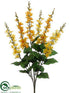 Silk Plants Direct Delphinium Bush - Yellow Two Tone - Pack of 12