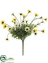 Silk Plants Direct Daisy Bush - Yellow Two Tone - Pack of 24