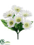 Silk Plants Direct Gerbera Daisy - White - Pack of 24