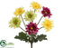 Silk Plants Direct Gerber Daisy Bush - Yellow Green - Pack of 12