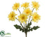 Silk Plants Direct Gerber Daisy Bush - Yellow - Pack of 12