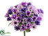 Silk Plants Direct Mini Daisy Bush - Lavender Purple - Pack of 24