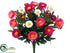 Silk Plants Direct Aster Daisy Bush - Cerise White - Pack of 12