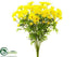 Silk Plants Direct Marguerite Daisy Bush - Yellow - Pack of 6
