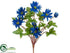 Silk Plants Direct Daisy Bush - Blue - Pack of 12