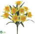 Silk Plants Direct Daffodil Bush - Yellow - Pack of 12