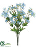 Silk Plants Direct Forget-Me-Not Bush - Blue Light - Pack of 12