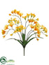Silk Plants Direct Freesia Bush - Yellow Two Tone - Pack of 12