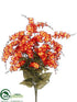 Silk Plants Direct Wild Freesia Bush - Flame Orange - Pack of 12