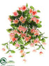 Silk Plants Direct Fuchsia Hanging Bush - Peach Cream - Pack of 6