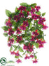 Silk Plants Direct Fuchsia Hanging Bush - Violet Red - Pack of 6