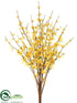 Silk Plants Direct Forsythia Bush - Yellow - Pack of 12