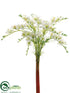 Silk Plants Direct Freesia Bundle - White - Pack of 12