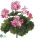 Silk Plants Direct Outdoor Geranium Bush - Pink - Pack of 12